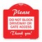 Signmission Red & White, 18 Inch x 18 Inch, Heavy Gauge Aluminum A-DES-RW-1818-23283 - alternate 1