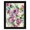Homeroots Abstract Floral Black Framed Print Wall Art 529921 - alternate 1