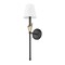 Z-Lite Claudelle 1-Light Wall Sconce, 5.75 in W x 24 in H, Matte Black + Modern Gold 4014-1SA-MB-MGLD - alternate 8