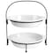 Gibson Gracious Dining 3 Piece 2 Tier Stoneware Pie Dish Server Set in White 134295.03R - alternate 1