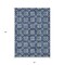 Homeroots 5' X 8' Navy Blue And Ivory Floral Washable Indoor Outdoor Area Rug 595974 - alternate 7