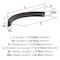 Amerock Parabolic 5-1/16 inch (128mm) Center-to-Center Oil-Rubbed Bronze Cabinet Pull, 10PK 10VMP37347ORB - alternate 3