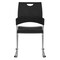 Office Star Products STC Series Sled Base Leg Stack Chair, Black / Silver STC8302C28-3 - alternate 8