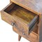 Homeroots 20" Brown Solid Wood Two Drawer Nightstand 701705 - alternate 9