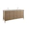 James Martin Vanities Kinnsden 72" Double Vanity, Weathered Oak w/ 3 CM Siberian Silestone Top D680-V72-WTO-3SFR - alternate 9
