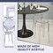 Leisuremod Averill Modern Plastic Dining Stool with Sturdy Seat and Legs, Clear AS18CL - alternate 8