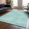Homeroots 5' X 8' Turquoise And Teal Blue Abstract Washable Indoor Outdoor Area Rug 588799 - alternate 9