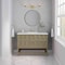 James Martin Vanities Emmeline 48 in. Single Vanity, Pebble Oak w/ 3 CM Ethereal Noctis Silestone Top D100-V48-PBO-FENC - alternate 6