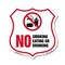 Signmission No Smoking Shield Sign No Smoking Eating, 12 Inch X 12 Inch, Plastic Sign SHI-P-12-400 - alternate 1