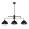 Jonathan Y Levi 40.5" 3-Light Industrial Farmhouse Iron Linear LED Pendant, Oil Rubbed Bronze JYL1119A - alternate 8