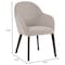 Leisuremod Elias Dining Chair Upholstered in Leather Velvet and Powder Coated Iron Legs EDC21LGR - alternate 9
