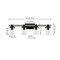 Jonathan Y Bungalow 32" 4-Light Iron/Seeded Glass Rustic Farmhouse LED Vanity Light, Black/Gray Oak Wood Finish JYL7510B - alternate 11