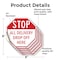 Signmission Stop All Delivery Drop Off Here, 6 inch X 6 inch, Vinyl Decal, 5PK OC-D-5PACK-6-236 - alternate 3