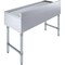 Amgood 48 in. x 18 in. Stainless Steel Underbar Drainboard AMG UD-1848-Z - alternate 6