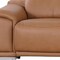 Homeroots 175" Chestnut Italian Leather Reclining Metal USB Sofa 720417 - alternate 9