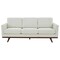 Leisuremod Chester Modern Leather Sofa with Birch Wood Base, White CS83W-L - alternate 8