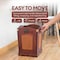 Vintiquewise Square Indoor Trash Can, Brown, Wood, 11.5 in QI003045 - alternate 7