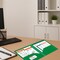 C-Line Products 8-1/2" x 11" Green Two-Pocket Heavyweight Poly Portfolio Folder, 25EA/BX, 6BX/CT 33953-BX - alternate 4