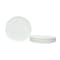 Homeroots White Six Piece Porcelain Service For Six Salad Plate Set 483484 - alternate 3