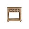 Homeroots 28" Beige Solid Wood Distressed One Drawer Nightstand 555400 - alternate 1