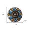 Homeroots 1.5" X 1.5" X 1.5" Ceramic Metal Multicolor Knobs, 12PK 358091 - alternate 5
