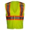 Reflective Apparel ANSI Type R Class 2 Value Breakaway Mesh Vest with Drop Shoulders 582CS-LM-LG-XL - alternate 1