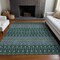 Homeroots 5' X 8' Green Blue And Purple Tribal Washable Indoor Outdoor Area Rug 582561 - alternate 8