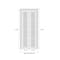 Sartodoors Sliding Closet Bi-fold Doors, Felicia 3599 White Silk with Clear Glass, Sturdy Tracks Moldings Tri FELICIA3599BF-BEM-56 x 96 (2* 28x96) - alternate 5