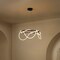 Jonathan Y Lisette 25" Contemporary Minimalist 360 Adjustable Silicone Rope Dimmable Integrated LED Chandelier,  JYL7140B - alternate 14