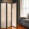 Homeroots 67" Natural Wood and Iron Folding Three Panel Screen Room Divider 342740 - alternate 3