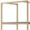 Homeroots 68" Gray Stainless Steel Four Tier Etagere Bookcase with a drawer 544738 - alternate 6