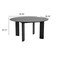 Homeroots 58" Black Solid Wood Round Top Dining Table 712183 - alternate 5