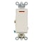 Leviton WallSwitch, 1hp, Rocker, 20A, LightAlmond 5631-2T - alternate 1