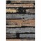 Homeroots 9' X 12' Black Gold And Brown Striped Washable Indoor Outdoor Area Rug 616644 - alternate 8