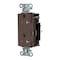 Hubbell Wiring Device-Kellems Straight Blade Receptacle, 5-20R, 20 A, 125V AC, 2 Pole, 3 Wire, Surface Mount, Grounded DR20STTR - alternate 1