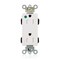 Leviton Straight Blade Receptacle, 5-15R, 15 A, 125V AC, Flush Mount, Self-Grounded M1626-ILW - alternate 1