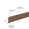 M-D Building Products 36 in. Brown Vinyl Economy Self-adhesive Door Sweep 05603 - alternate 5