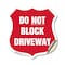 Signmission Driveway Shield Sign Do Not Block Drivew, 18 Inch X 18 Inch, Vinyl Decal SHI-D-18-378 - alternate 1