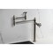 Kingston Brass Deck Mount Pot Filler Faucet with Knurled Handle, Brushed Nickel KS3708RKZ - alternate 6