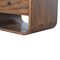 Homeroots 22" Brown Solid Wood Three Drawer Nightstand 651511 - alternate 13