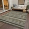 Homeroots 9' X 12' Taupe Beige And Ivory Southwestern Washable Indoor Outdoor Area Rug 582870 - alternate 9