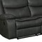 Homeroots Gray Polyester Blend Reclining U Shaped Three Piece Corner Sectional With Console 366310 - alternate 6