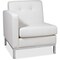 Ave 6 Collection: Wall Street Arm Chair, White Back, 27-1/4 in W 28-1/2" L 31" H, Built-in Arms WST51LF-W32 - alternate 1