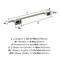 Amerock Esquire Polished Nickel/Golden Champagne Contemporary 18 in 457 mm Towel Bar BH26614PNBBZ - alternate 3