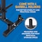 Serenelife 6-Pegs Olympic Weight Plate Rack & 4 Barbells SLDBHOLD - alternate 5
