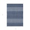 Homeroots 3' X 5' Navy Blue And Denim Blue Tribal Washable Indoor Outdoor Area Rug 582572 - alternate 8