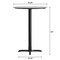 Flash Furniture 31.25" RND Tabletop, Seamless Surface Technology, Gray Faux Concrete, 22x22 Black Bar Height X-Base ST-RD31-CMGY-T2222B-GG - alternate 9