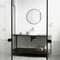Vigo Starr Modern White Matte Stone 15 in. L x 15 in. W x 5 in. H Round Vessel Bathroom Sink VG04018 - alternate 6