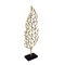 Homeroots 26" Gold And Black Aluminum And Marble Leaf Tabletop Sculpture 628150 - alternate 6
