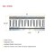 Mytee Products 4PK 5ft Horizontal E-Track Tie-Down Rail, Galvanized Steel Tie Down Track - Gray, 4PK ETKH5x4 - alternate 7